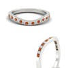 Load image into Gallery viewer, curved-channel-orange-sapphire-women-matching-band-in-white-gold-fdens2255bgsaorangle3-nl-wg-ws2.jpg