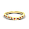 Load image into Gallery viewer, curved-channel-orange-sapphire-women-matching-band-in-yellow-gold-fdens2255bgsaorsleep-nl-yg-ws2.jpg