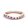 Load image into Gallery viewer, curved-channel-purple-topaz-women-matching-band-in-rose-gold-fdens2255bgvitosleep-nl-rg-ws2.jpg