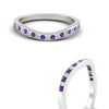 Load image into Gallery viewer, curved-channel-purple-topaz-women-matching-band-in-white-gold-fdens2255bgvitoangle3-nl-wg-ws2.jpg