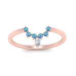 Load image into Gallery viewer, curved-crown-blue-topaz-wedding-band-in-rose-gold-FD1046BGICBLTOANGLE5-NL-RG.jpg?v=1766983852