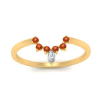 Load image into Gallery viewer, curved-crown-orange-sapphire-wedding-band-in-yellow-gold-FD1046BGSAORANGLE5-NL-YG.jpg?v=1766983852