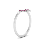 Load image into Gallery viewer, curved-crown-pink-sapphire-wedding-band-in-white-gold-FD1046BGSADRPIANGLE2-NL-WG.jpg?v=1766983852