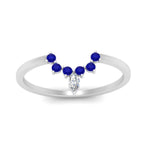 Load image into Gallery viewer, curved-crown-sapphire-wedding-band-in-white-gold-FD1046BGSABLANGLE5-NL-WG.jpg?v=1766983852