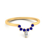 Load image into Gallery viewer, curved-crown-sapphire-wedding-band-in-yellow-gold-FD1046BGSABL-NL-YG.jpg?v=1766983852