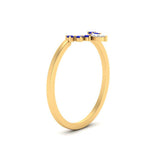 Load image into Gallery viewer, curved-crown-sapphire-wedding-band-in-yellow-gold-FD1046BGSABLANGLE2-NL-YG.jpg?v=1766983852