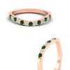 Load image into Gallery viewer, curved-emerald-wedding-ring-for-women-in-rose-gold-fdens2255bgemgrangle3-nl-rg-ws1.jpg