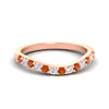 Load image into Gallery viewer, curved-orange-sapphire-wedding-ring-for-women-in-rose-gold-fdens2255bgsaorsleep-nl-rg-ws1.jpg