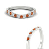 Load image into Gallery viewer, curved-orange-sapphire-wedding-ring-for-women-in-white-gold-fdens2255bgsaorangle3-nl-wg-ws1.jpg
