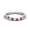 Load image into Gallery viewer, curved-pink-sapphire-wedding-ring-for-women-in-white-gold-fdens2255bgsadrpisleep-nl-wg-ws1.jpg