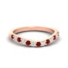 Load image into Gallery viewer, curved-ruby-wedding-ring-for-women-in-rose-gold-fdens2255bgrudrsleep-nl-rg-ws1.jpg