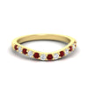 Load image into Gallery viewer, curved-ruby-wedding-ring-for-women-in-yellow-gold-fdens2255bgrudrsleep-nl-yg-ws1.jpg