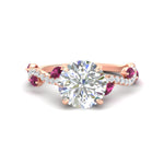 Load image into Gallery viewer, curved-vine-scalloped-round-cut-pink-sapphire-engagement-ring-in-rose-gold-fdenr11656rogsadrpisleep-nl-rg.jpg?v=1770355384