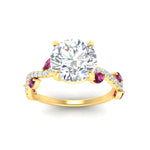 Load image into Gallery viewer, curved-vine-scalloped-round-cut-pink-sapphire-engagement-ring-in-yellow-gold-fdenr11656rogsadrpiangle5-nl-yg.jpg?v=1770355384