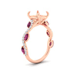 Load image into Gallery viewer, curved-vine-scalloped-semi-mount-pink-sapphire-engagement-ring-in-rose-gold-fdenr11656rosmgsadrpiangle2-nl-rg.jpg?v=1770366105