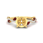Load image into Gallery viewer, curved-vine-scalloped-semi-mount-ruby-engagement-ring-in-yellow-gold-fdenr11656rosmgrudrsleep-nl-yg.jpg?v=1770366105