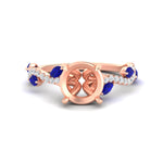 Load image into Gallery viewer, curved-vine-scalloped-semi-mount-sapphire-engagement-ring-in-rose-gold-fdenr11656rosmgsablsleep-nl-rg.jpg?v=1770366105