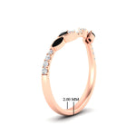 Load image into Gallery viewer, Curved Vine Women Wedding Band