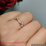 Load image into Gallery viewer, curved-vine-women-diamond-wedding-band-in-yellow-gold-fdens11635bsleep-nl-yg-4