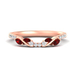 Load image into Gallery viewer, Curved Vine Women Wedding Band