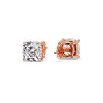 Load image into Gallery viewer, Cushion Diamond Basket Stud Earring
