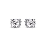Load image into Gallery viewer, Cushion Diamond Basket Stud Earring