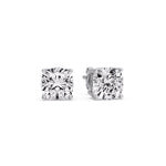 Load image into Gallery viewer, Cushion Diamond Basket Stud Earring