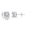 Load image into Gallery viewer, Cushion Diamond Basket Stud Earring