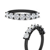 Load image into Gallery viewer, cushion-cut-7-stone-2-carat-diamond-wedding-band-in-black-gold-fdwb9497cuangle3-2.00ct-nl-bg?v=1773313350
