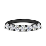 Load image into Gallery viewer, cushion-cut-7-stone-2-carat-diamond-wedding-band-in-black-gold-fdwb9497cusleep-2.00ct-nl-bg?v=1773313350