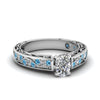 Load image into Gallery viewer, cushion-cut-antique-filigree-diamond-ring-with-ice-blue-topaz-in-950-platinum-FDENS3543CURGICBLTO-NL-WG_4d47bf42-4bd2-4b21-8e18-e83a5d4c9f47