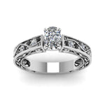 Load image into Gallery viewer, cushion-cut-antique-filigree-ring-with-black-diamond-in-950-platinum-FDENS3543CURGBLACKANGLE5-NL-WG_46fa01be-f260-4150-acae-47bc4be37d6b