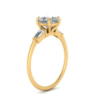 Load image into Gallery viewer, cushion-cut-bar-baguette-3-stone-diamond-engagement-ring-in-FDENS100CUR-NL-YG