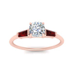 Load image into Gallery viewer, cushion-cut-bar-baguette-3-stone-ruby-engagement-ring-in-FDENS100CURGRUDR-NL-RG