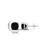 Load image into Gallery viewer, cushion-cut-black-diamond-basket-stud-earring-1-carat-in-white-gold-fdear10411cugblackangle2-1.00ct-nl-wg-hw.jpg