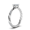 Load image into Gallery viewer, Cushion Cut Twisted Vine Engagement Ring