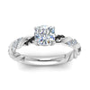 Load image into Gallery viewer, Cushion Cut Twisted Vine Engagement Ring