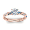 Load image into Gallery viewer, Cushion Cut Twisted Vine Engagement Ring