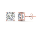 Load image into Gallery viewer, Cushion Diamond Basket Stud Earring