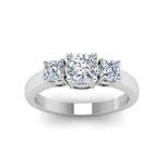 Load image into Gallery viewer, Classic Cushion Cut 3 Stone Ring