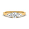 Load image into Gallery viewer, cushion-cut-diamond-ring-with-tapered-baguettes-in-FD10590CURANGLE3-NL-YG