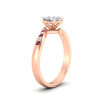 Load image into Gallery viewer, cushion-cut-diamond-swirl-channel-set-pink-sapphire-wedding-ring-in-rose-gold-FDENS4028CURGSADRPIANGLE2-NL-RG_72f83683-bfec-4c45-91a4-79aaf2cdad42.jpg?v=1754996038