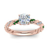 Load image into Gallery viewer, Cushion Cut Twisted Vine Engagement Ring