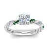 Load image into Gallery viewer, Cushion Cut Twisted Vine Engagement Ring