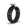 Load image into Gallery viewer, cushion-cut-filigree-single-stone-diamond-wedding-ring-set-in-black-gold-FDENS3289CUANGLE2-NL-BG.jpg?v=1763371053