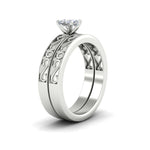 Load image into Gallery viewer, cushion-cut-filigree-single-stone-diamond-wedding-ring-set-in-white-gold-FDENS3289CUANGLE2-NL-WG.jpg?v=1763371053