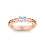 Load image into Gallery viewer, cushion-cut-filigree-single-stone-engagement-ring-in-rose-gold-FDENS3289CURANGLE5-NL-RG.jpg?v=1763370579