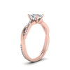 Load image into Gallery viewer, cushion-cut-infinity-twist-diamond-engagement-ring-in-rose-gold-FD8253CURHAND-NL-RG