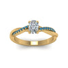 Load image into Gallery viewer, cushion-cut-infinity-twist-diamond-engagement-ring-with-ice-blue-topaz-in-14K-yellow-gold-FD8253CURGICBLTO-NL-YG