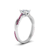 Load image into Gallery viewer, cushion-cut-infinity-twist-diamond-engagement-ring-with-pink-sapphire-in-14K-white-gold-FD8253CURGSADRPI-NL-WG